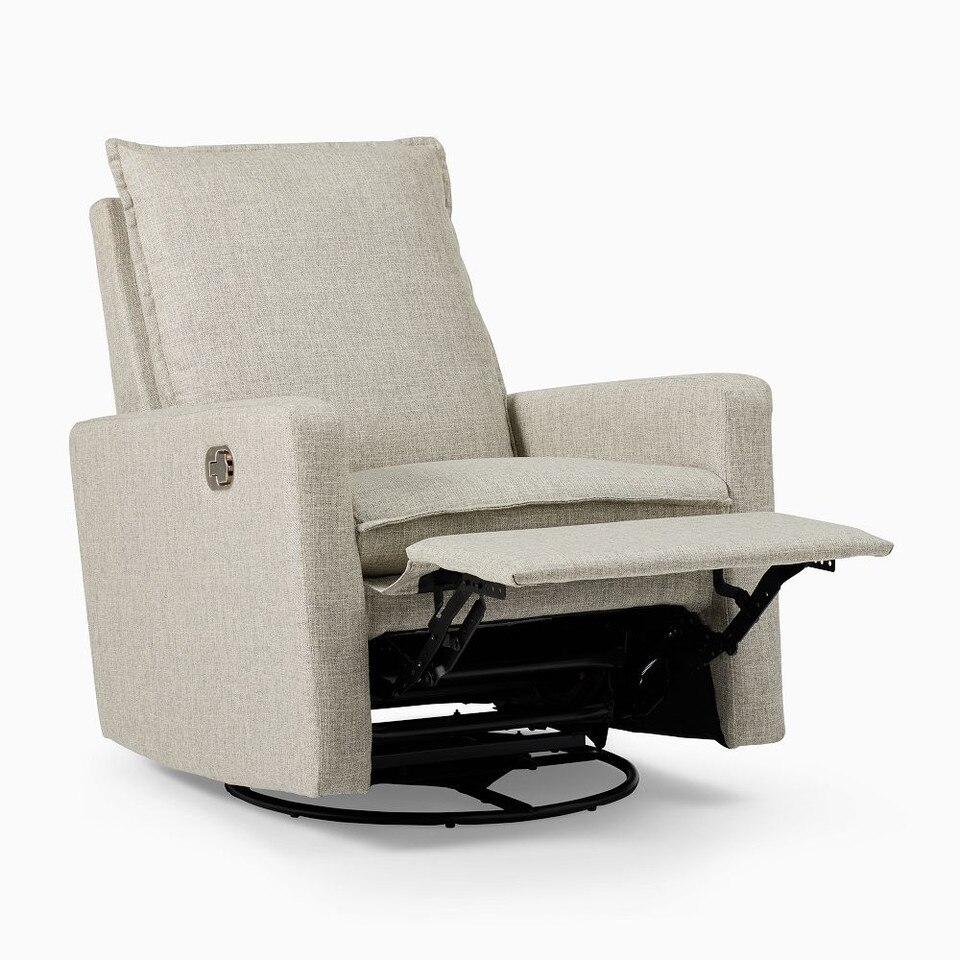 Paxton Upholstered Glider Recliner West Elm Australia
